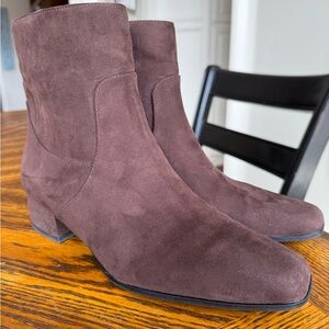 Universal Thread Women's Suede Ankle Boots in Brown